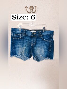 Old Navy Blue Distressed Denim Shorts